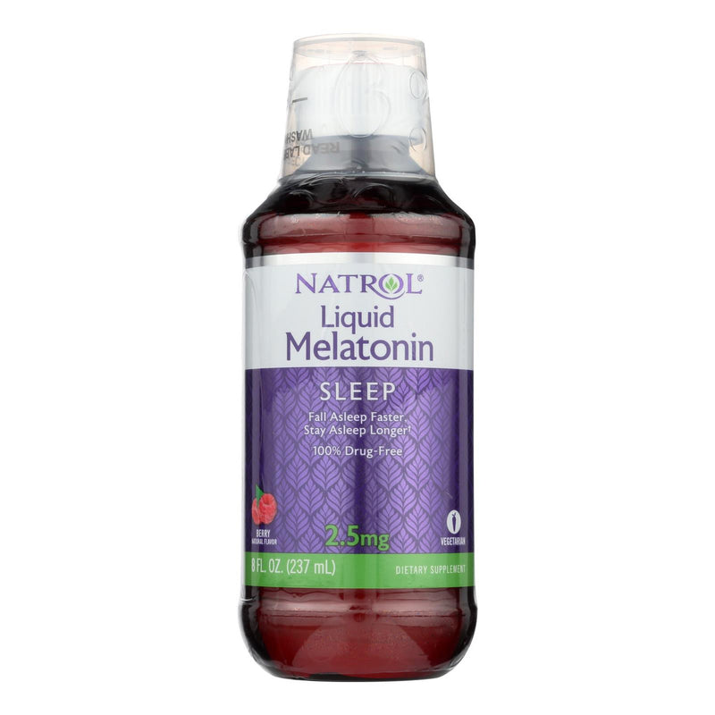 Natrol Natrol® Liquid Sleep – 2.5 mg Melatonin – Berry Flavor 8 Fl oz Vitamins & Supplements