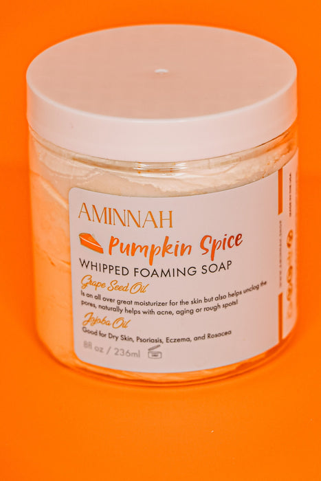 Aminnah "Pumpkin Spice" Whipped Foaming Soap