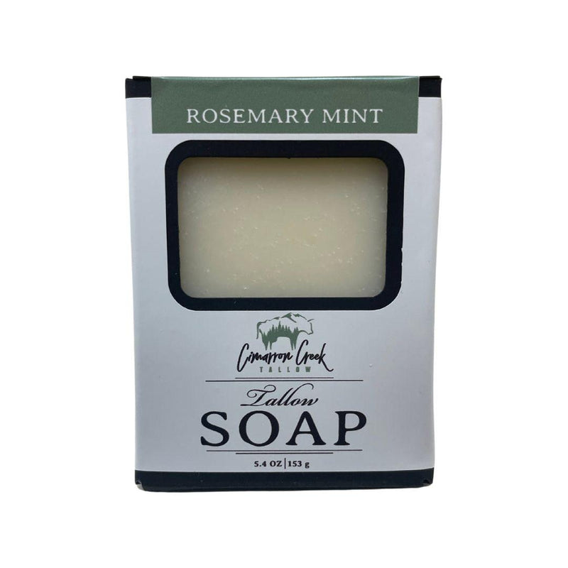 Cimarron Creek Essentials Rosemary Mint Grass-Fed Beef Tallow Soap Bar Soap