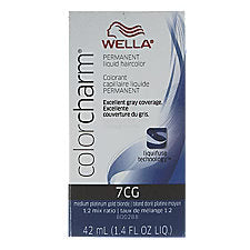 Wella Wella Color Charm Medium Platinum Gold Blonde 7CG Liquid Creme Haircolor 42ml Hair Color Gray