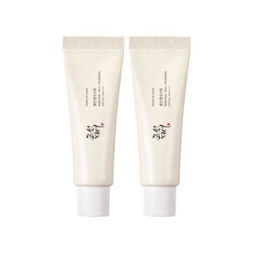 AsiaBeautyMall Beauty Of Joseon Relief Sun: Rice + Probiotics SPF 50+ PA++++ (2-Packs) Sunscreen White Smoke