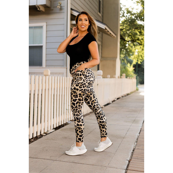 Brown Leopard Leggings