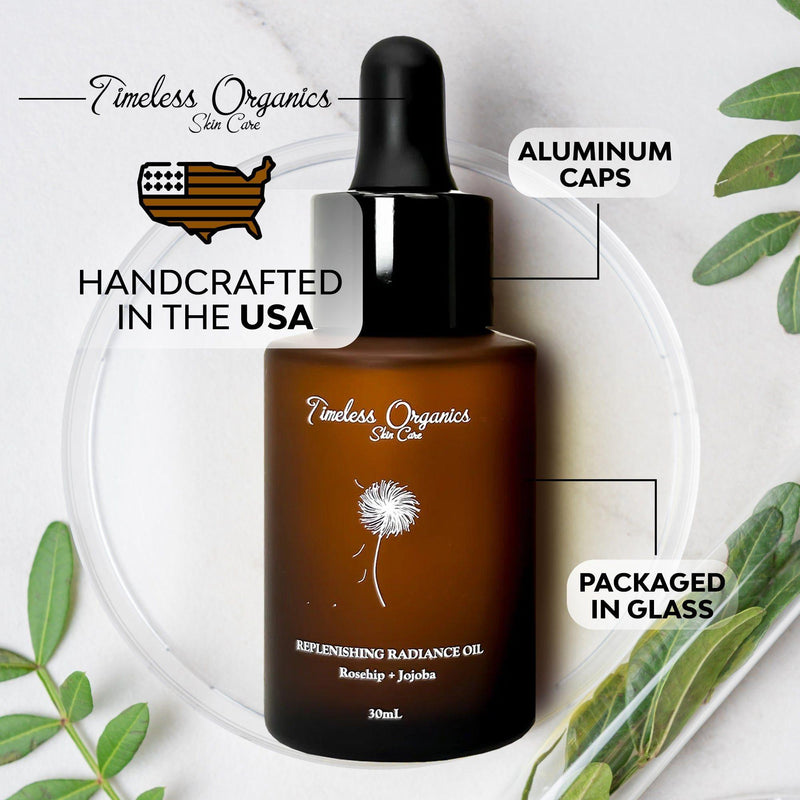 Timeless Organics Skin Care Replenishing Radiance Oil Serum