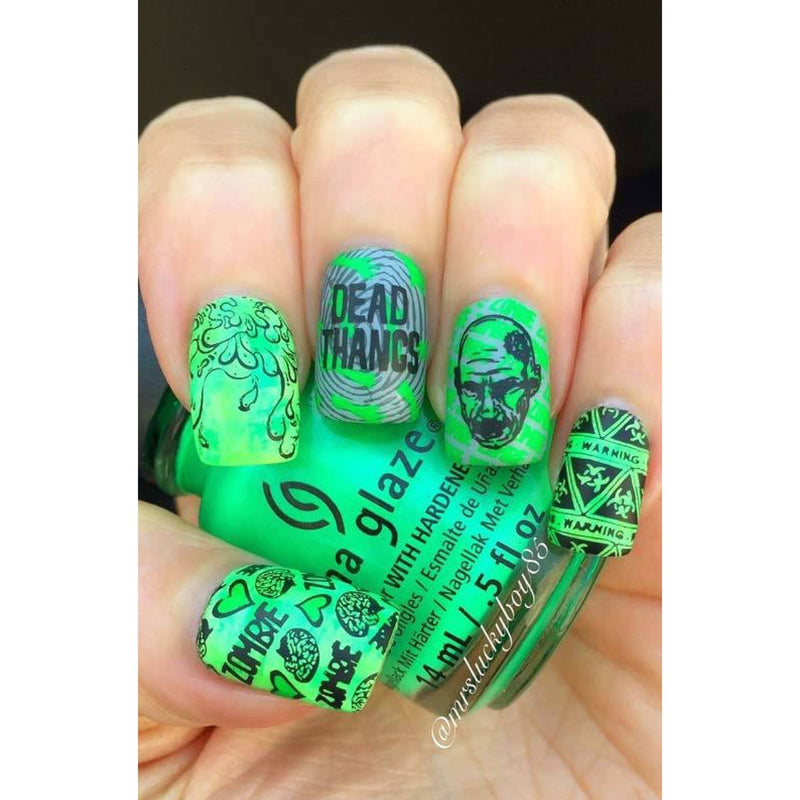 UberChic Beauty Zombie Love-01 Stamping Plate