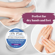 COLEHERBALS LLC 40 - Dr. Cole's Gourmet Body Butter - LAVENDER Herbal Light Gray