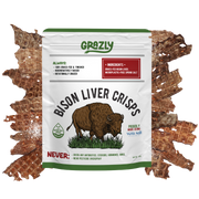 Grazly Bison Liver Crisps - 100% Grass-Fed/Finished Bison Crisp
