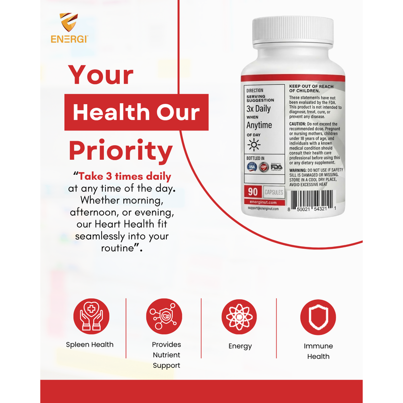 Energi Nutrition CardioVive Heart Blend Supplement