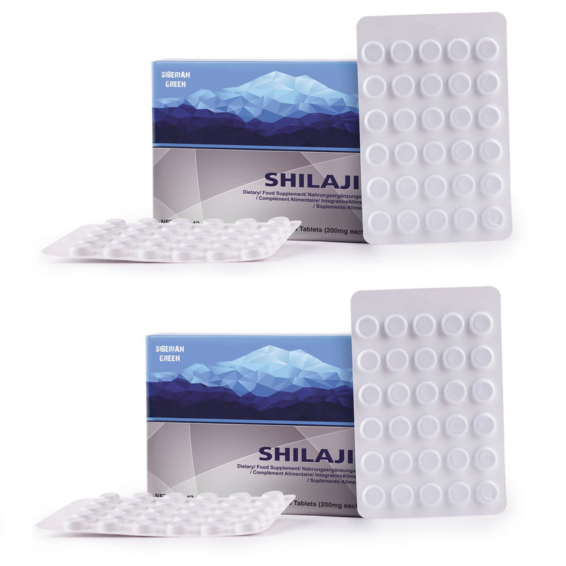 SiberianGreen.com Blue Mountain Mumiyo Shilajit Tablets – 120 Count (2 x 60 Pack) Herbs