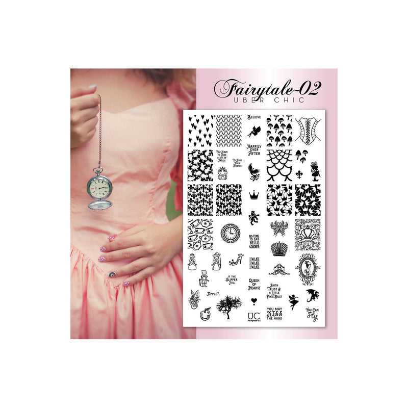 UberChic Beauty Fairytale-02 Stamping Plate