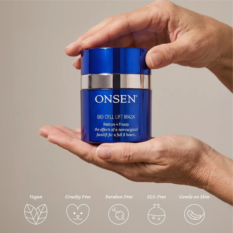Onsen Secret 8-Hour Peptide Firming Mask Serums & Facial Treatment Dark Gray 30ml