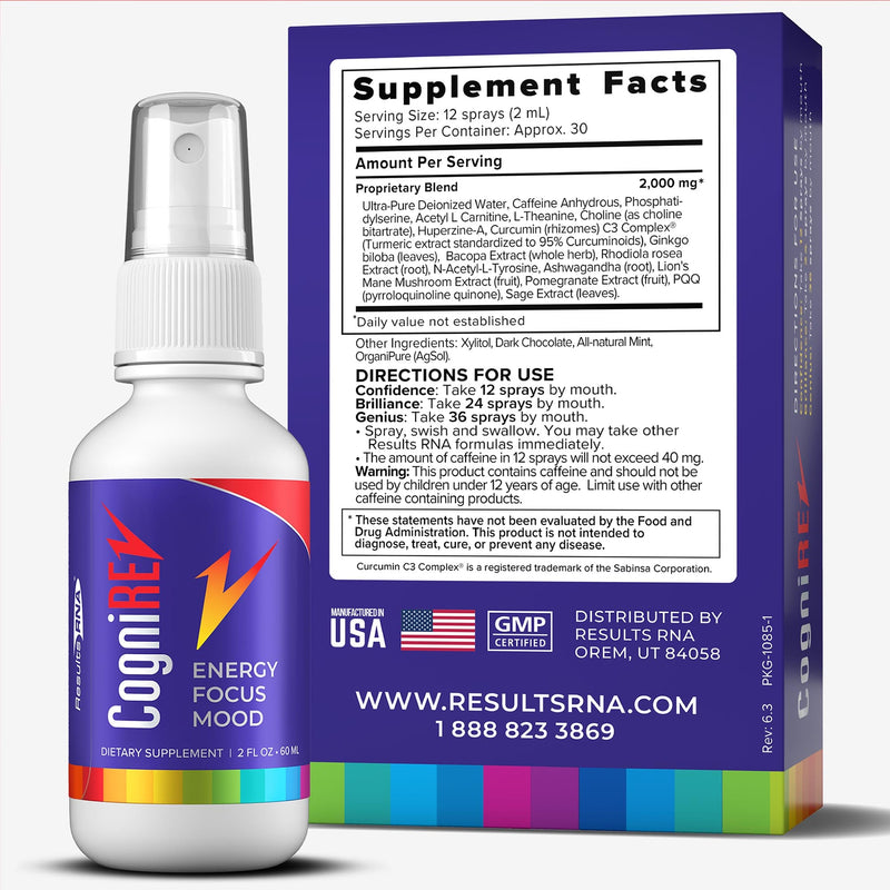 Results RNA CogniREV Nootropic Brain Boost Extra Strength