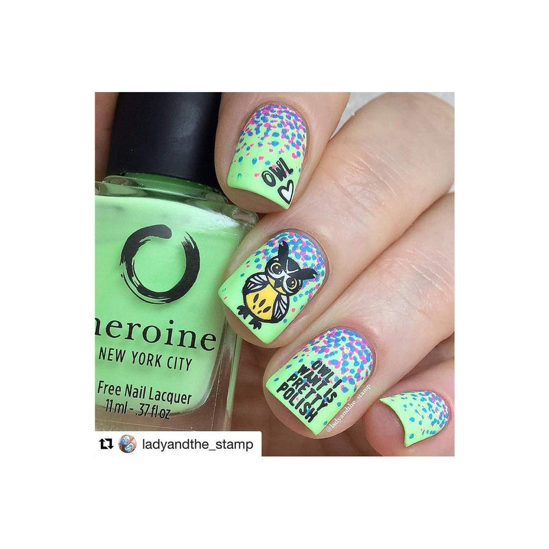 UberChic Beauty Who Gives a Hoot Stamping Plate