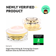 EpiLynx Sunrise Nourishing & Firming Eye Rescue Cream – Radiant Glow (Vegan, Gluten-Free, Sensitive-Skin Safe)