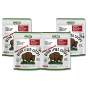Grazly Bison Liver Crisps - 100% Grass-Fed/Finished Bison Crisp