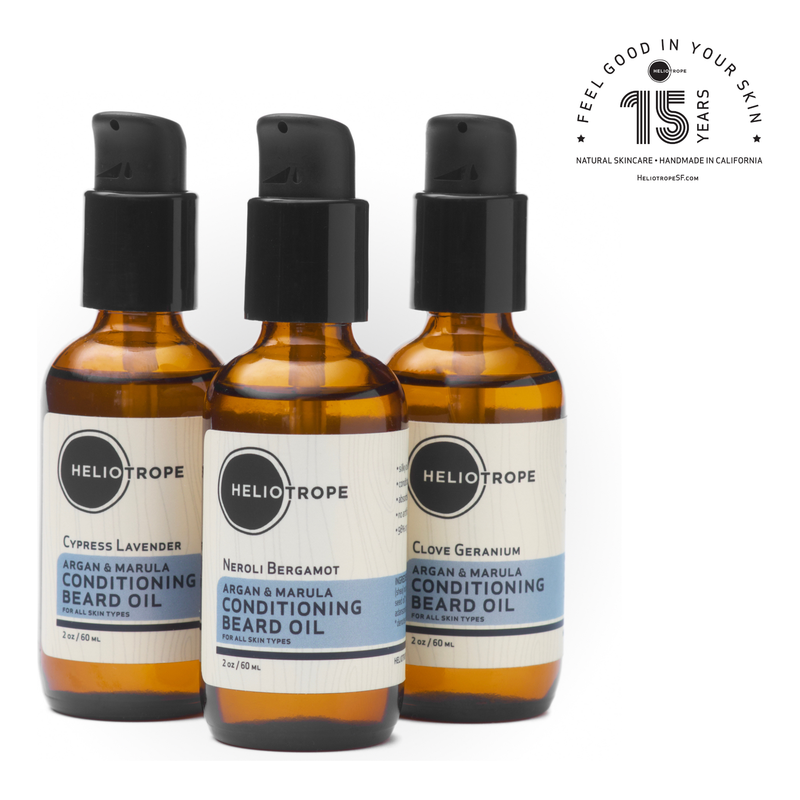 Heliotrope San Francisco Argan & Marula Conditioning Beard Oil Hair Styling