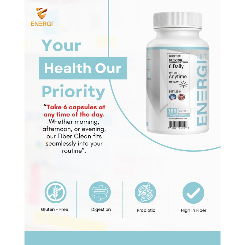 Energi Nutrition Fiber Clean Supplement White Smoke