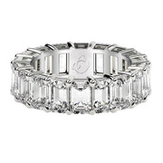 Bids.com Emerald Cut Lab Grown Diamond Eternity Ring in 14k White Gold (8 cttw FG/VS2) Rings