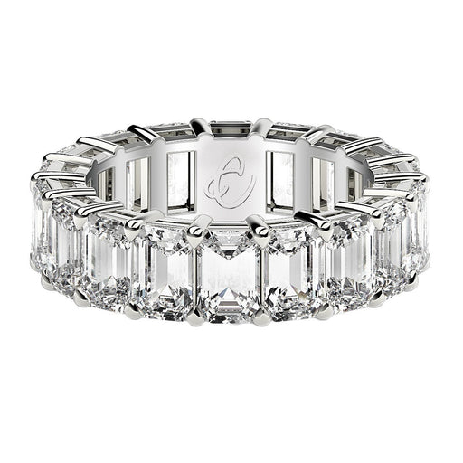 Bids.com Emerald Cut Lab Grown Diamond Eternity Ring in 14k White Gold (8 cttw FG/VS2) Rings