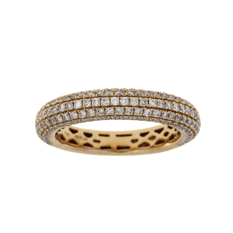 Bids.com 1.00ct Diamond Wedding Band Ring 14KT Rose Gold Rings