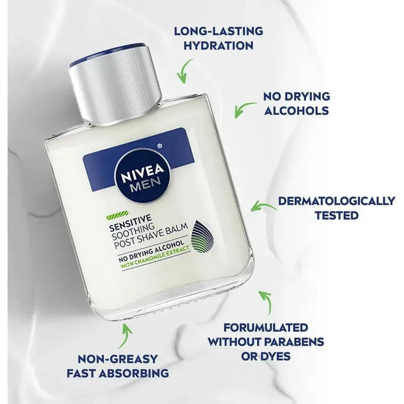 Nivea Nivea Men Sensitive Soothing Post Shave Balm 3.3 oz Post Shave Balm