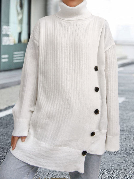 Dropped Shoulder Long Sleeve Sweater