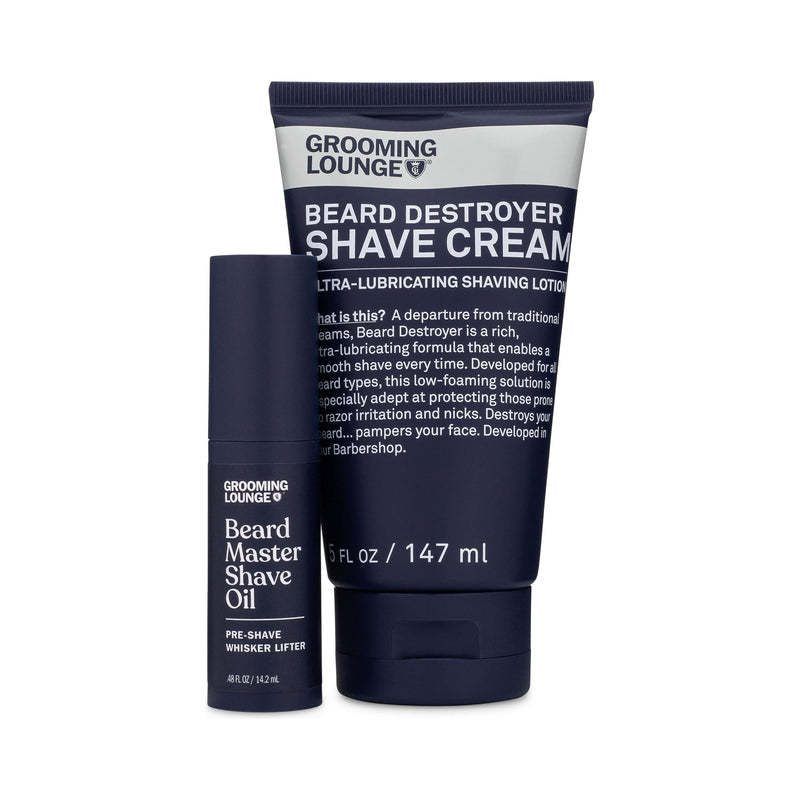 Grooming Lounge Grooming Lounge Oil & Cream Shaving Cocktail Set (Save $7) Shaving Creams, Shaving Oils