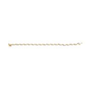 Bids.com 10k Yellow Gold 1.00 Cttw Round-Cut Diamond Floral S-Link 7.50" Bracelet (I-J Color, I2-I3 Clarity) Bracelets