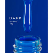 nbmsupply DARK STAMPING POLISH BLUE №10, 8 ML S010