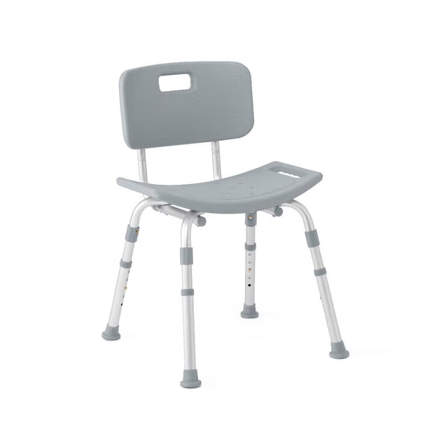 Medline Medline Gray Knockdown Shower Chair - Case of 4 Mobility & Accessibility White Smoke