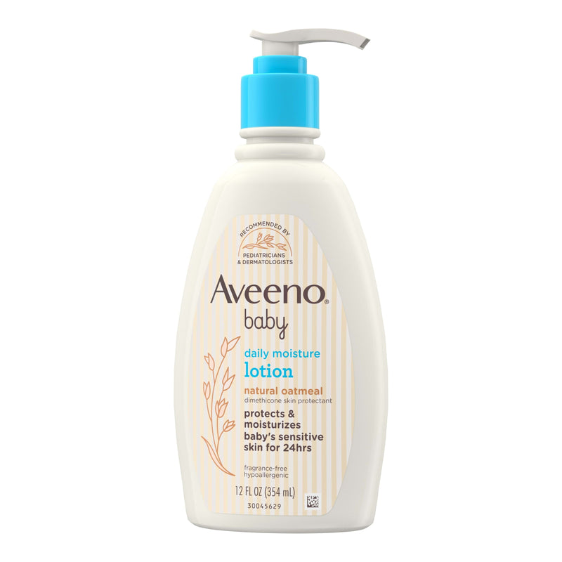 Aveeno Aveeno Baby Daily Moisture Lotion, Fragrance Free, 12 fl oz Baby Lotion
