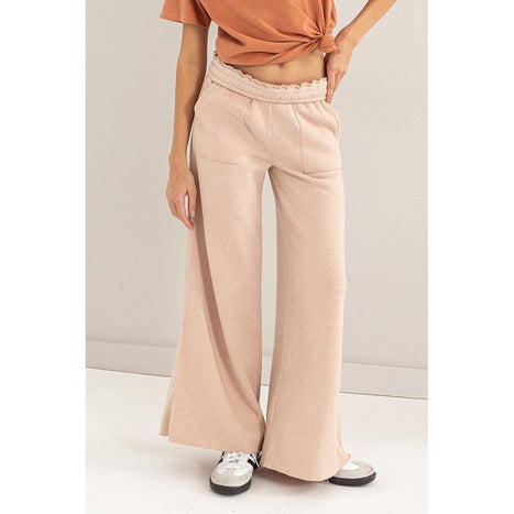 High Rise Wide Leg Drawstring Pants