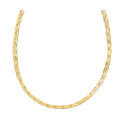 Bids.com 14k Yellow Gold Braided Herringbone Chain (3.20 mm) Necklaces