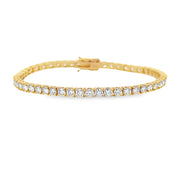 Bids.com 5.50ct Diamond Tennis Bracelet 18KT Yellow Gold Bracelets