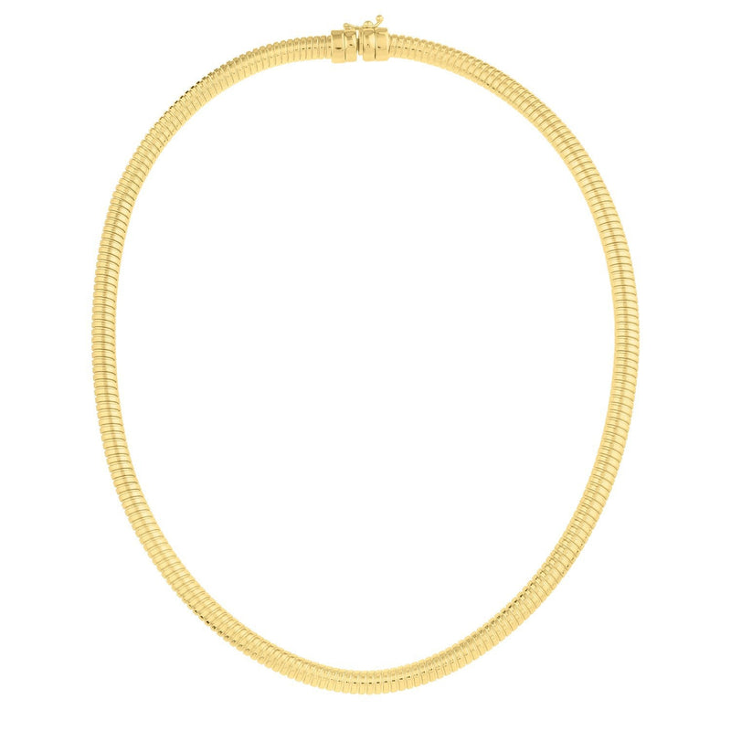 Bids.com 14k Yellow Gold Tubogas Necklace (5.00 mm) Necklaces