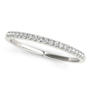 Bids.com 14k White Gold Scallop Pave Set Diamond Wedding Ring (1/8 cttw) Rings