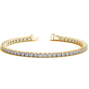 Bids.com Lab Grown Round Diamond Tennis Bracelet in 14k Yellow Gold (7 cctw F/G  VS2/SI1) Bracelets