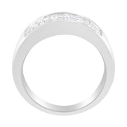 Bids.com 14K White Gold Princess and Baguette-cut Diamond Ring (1.0 Cttw, H-I Color, VS2-SI1 Clarity) - Size 6 Rings