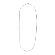 Bids.com Sterling Silver Rhodium Plated Paperclip Chain (1.8 mm) Necklaces
