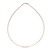 Bids.com 14k Rose Gold Necklace in a Round Omega Chain Style Necklaces