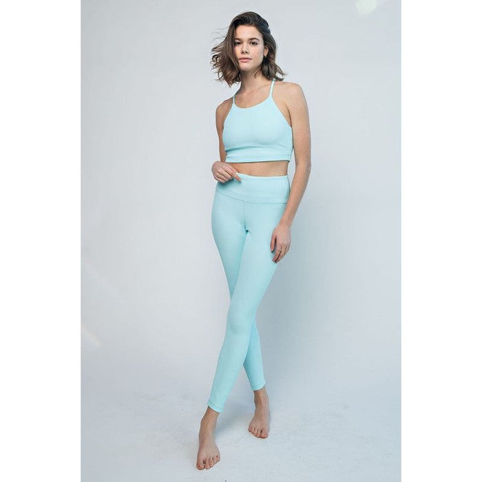 Nylon Rib Yoga Leggings