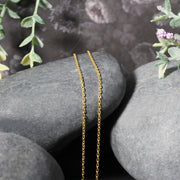 Bids.com 14k Yellow Gold Round Cable Link Chain 1.5mm Necklaces