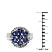 Bids.com 1.61 Carat Genuine Tanzanite .925 Sterling Silver Ring Rings