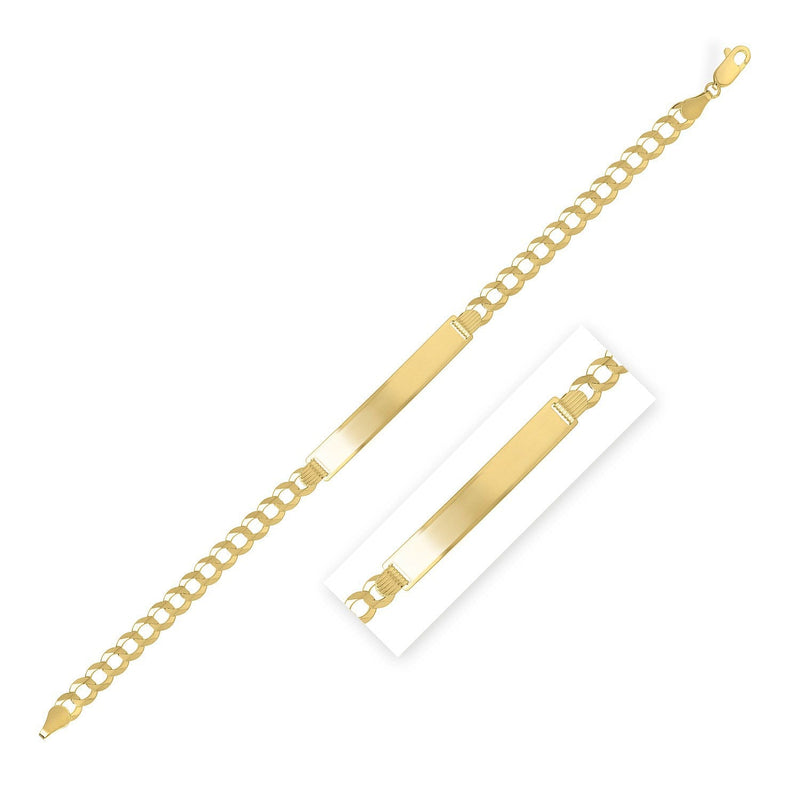 Bids.com 14k Yellow Gold Curb ID Bracelet (5.70 mm) Bracelets