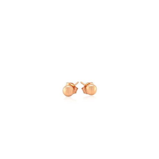 Bids.com 14k Rose Gold Ball Style Stud Earrings (4.0 mm) Earrings