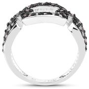 Bids.com 0.32 Carat Genuine Champagne Diamond .925 Sterling Silver Ring Rings