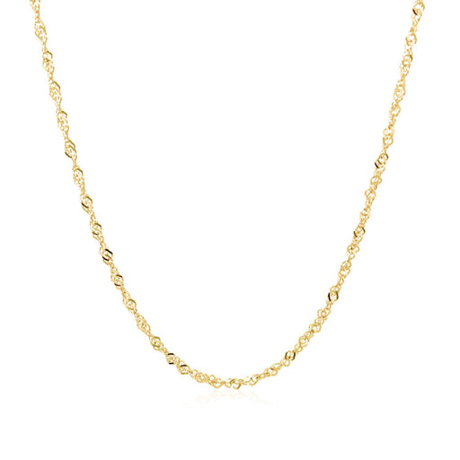 Bids.com 14k Yellow Gold Singapore Chain 1.5mm Necklaces