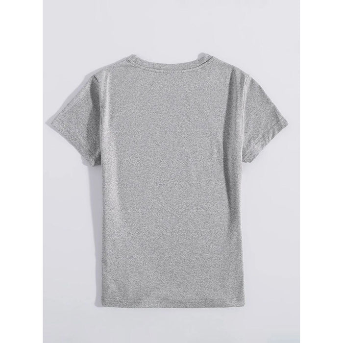 Graphic Round Neck Short Sleeve T-Shirt