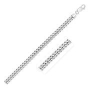 Bids.com Sterling Silver Rhodium Plated Miami Cuban Chain 6.2mm Necklaces