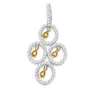 Bids.com 14K Two- Toned Gold 2/5 cttw Round Diamond Pendant Necklace (H-I, I1-I2) Necklaces