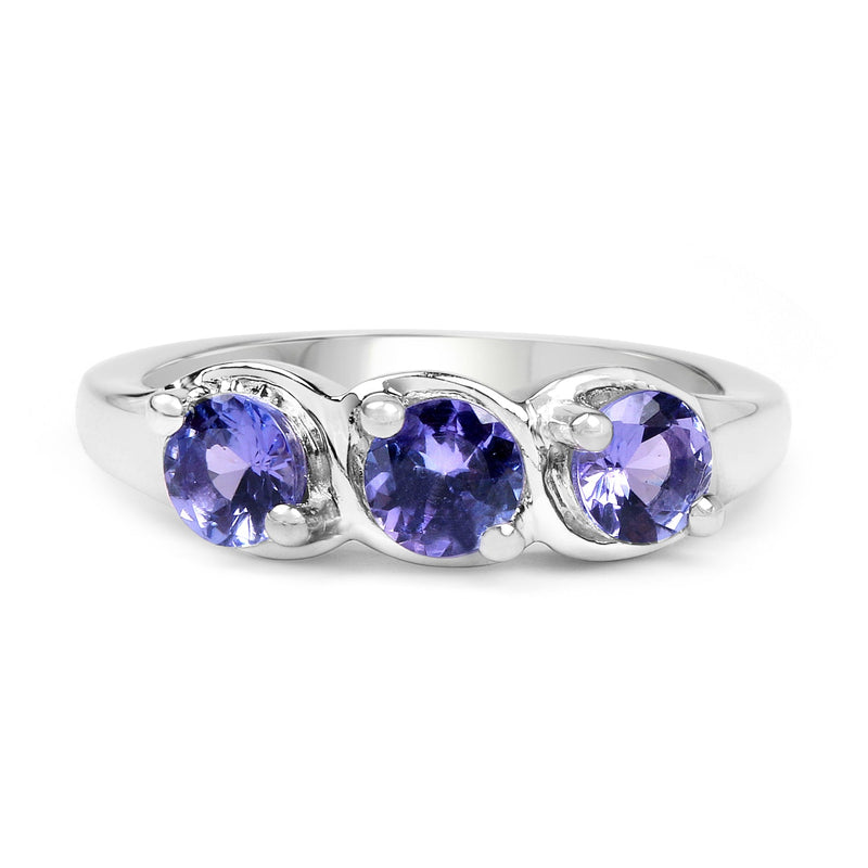 Bids.com 1.05 Carat Genuine Tanzanite .925 Sterling Silver Ring Rings